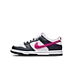 NIKE DUNK LOW (GS) 男女大童休閒鞋-黑白粉-FB9109401 product thumbnail 1