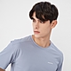 GIORDANO 男裝瞬間涼感短袖上衣 - 03 灰藍 product thumbnail 1