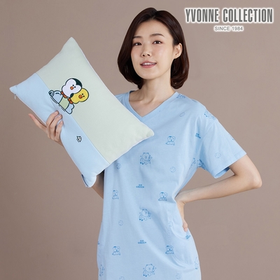 YVONNE 以旺傢飾 莎莉企鵝方形抱枕（30x45公分）-若草綠（LINE FRIENDS）