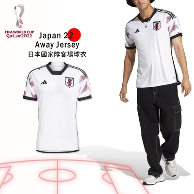 adidas 球衣 Japan 22 Away 男款 白 日本 國家隊 客場 短袖 世足 世界盃 HF1844