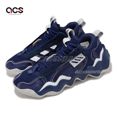 adidas 籃球鞋 Exhibit B Team Navy 藍 白 波浪紋 男鞋 緩震 愛迪達 GZ2386