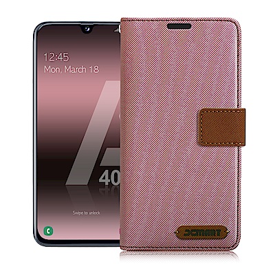 Xmart for Samsung Galaxy A40 度假浪漫風支架皮套
