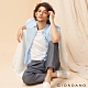 GIORDANO 男裝夏日棉麻短袖襯衫-10 土耳其藍 product thumbnail 1