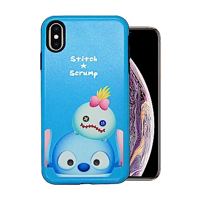 迪士尼 TSUM TSUM iPhone Xs Max 磨砂手機殼(史迪奇小金)