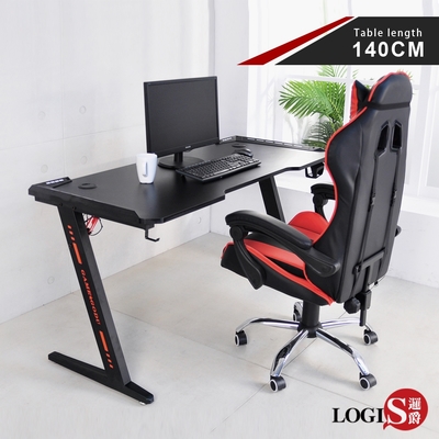 LOGIS 閃電特工碳纖桌面電競桌-140CM 工作桌 140*61*72