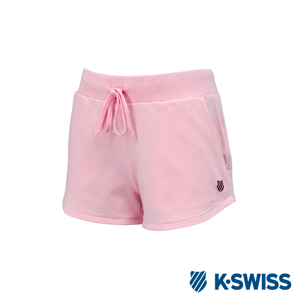 K-SWISS Logo Sweatshorts棉質短褲-女-粉紅