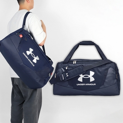 Under Armour 旅行袋 Undeniable 5 藍灰 防潑水 大空間 可拆背帶 可手提 健身包 UA 1369223410