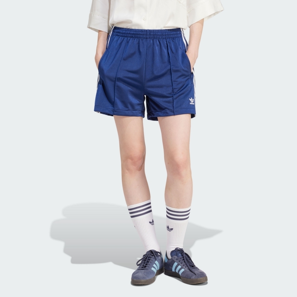 ADIDAS FIREBIRD SHORT 三葉草 女運動短褲-藍-IP2958