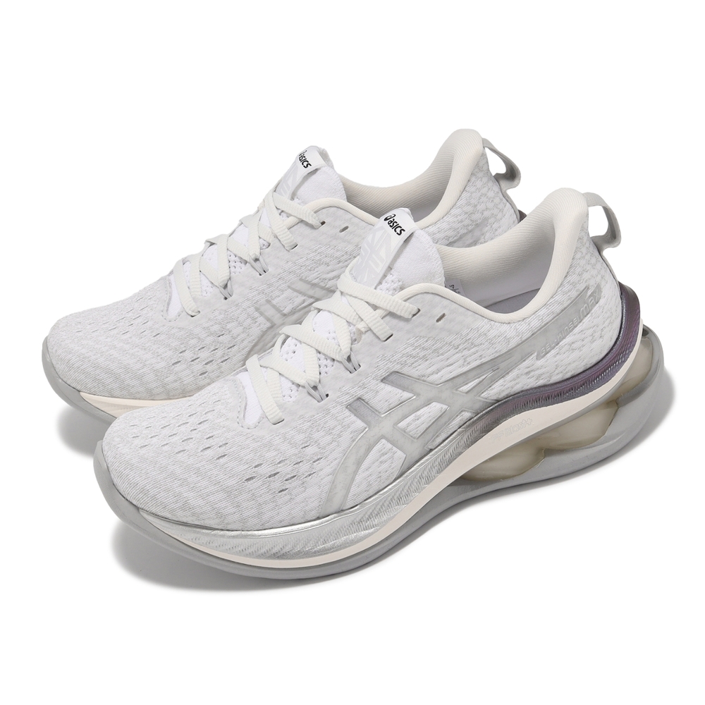 Asics 慢跑鞋 GEL-Kinsei Max Platinum 女鞋 白 銀 緩衝 亞瑟膠 路跑 亞瑟士 1012B725100