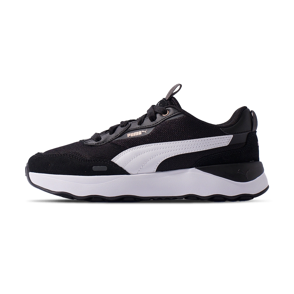 Puma Runtamed Platform 女 黑 網布 拼接 麂皮 皮革 復古 運動 休閒鞋 39232402