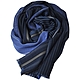 Paul Smith 義大利製羊毛混絲直紋造型披肩/圍巾(單寧藍色系) product thumbnail 1