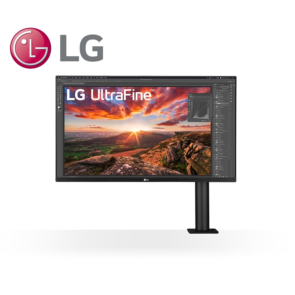 LG樂金 32型 IPS 4K電腦螢幕 32UN880-B 支援FreeSync  HDR 人體工學支架