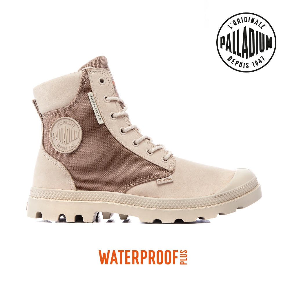 PALLADIUM PAMPA SC WP+ U-S彈道尼龍皮革防水靴-中性-粉