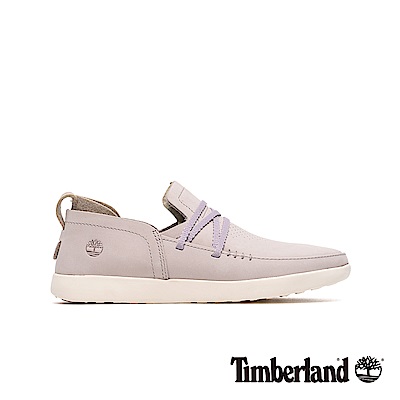 Timberland 女款淺紫色磨砂革舒適透氣休閒鞋|A1YCV