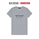 【GUESS】立體感漸變倒三角LOGO短T-灰 product thumbnail 1