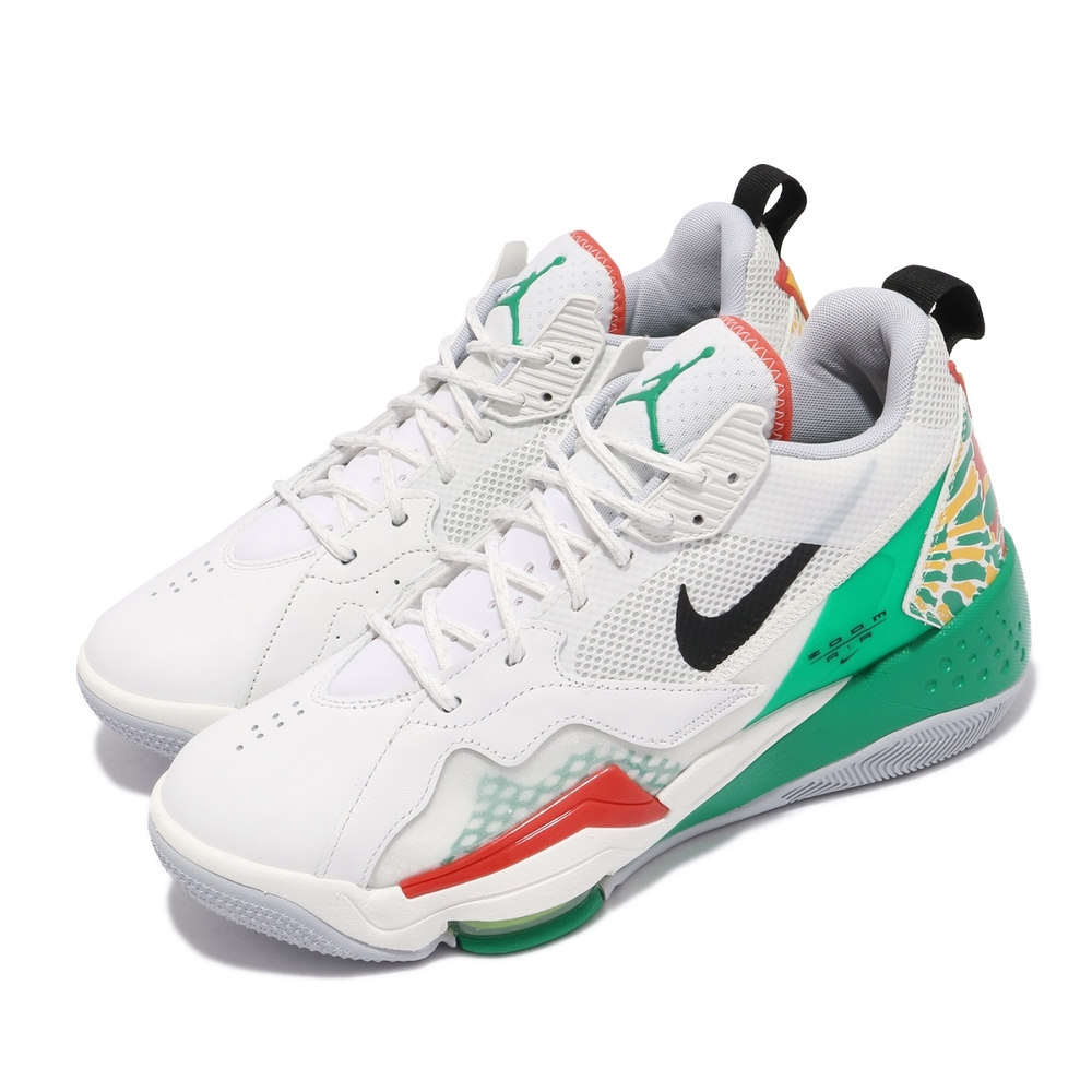 Nike 籃球鞋 Jordan Zoom 92 男鞋 海外限定 喬丹 氣墊 舒適 避震 白 綠 CK9183103