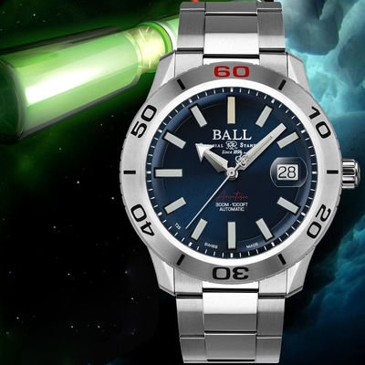 BALL 波爾錶 Fireman NECC II 經典300米防水機械腕錶-DM3090A-P12J-BE/42MM