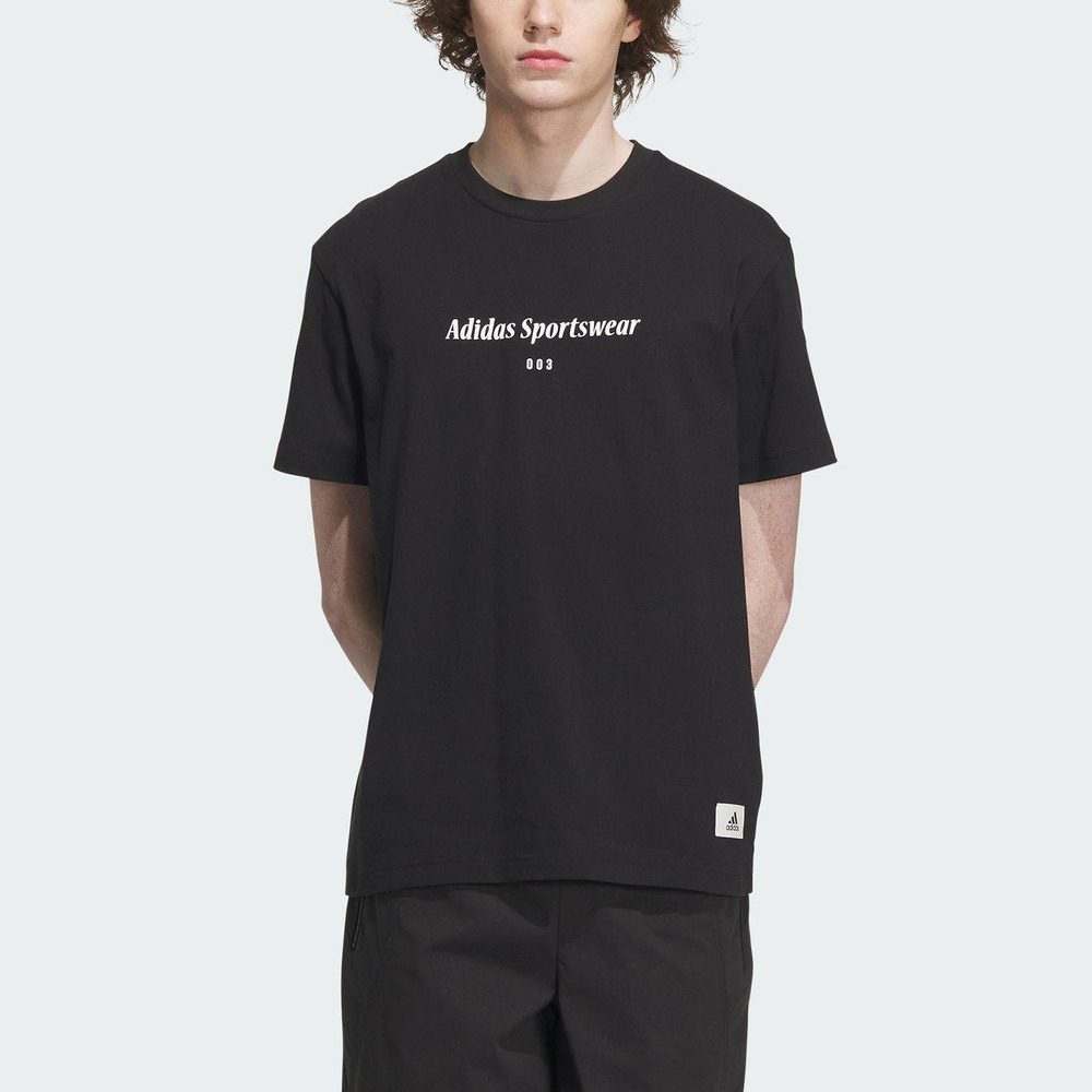 Adidas ST GFX Tee [IP4991] 男 短袖 上衣 T恤 亞洲版 運動 訓練 休閒 棉質 舒適 黑
