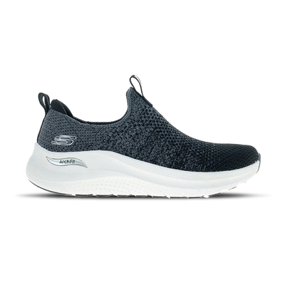 Skechers Arch Fit 2 女鞋 黑灰色 輕量 緩衝 足弓支撐 厚底 無鞋帶 休閒鞋 150055BKCC