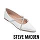 STEVE MADDEN-KELISE 鑽面交叉尖頭平底鞋-白色 product thumbnail 1