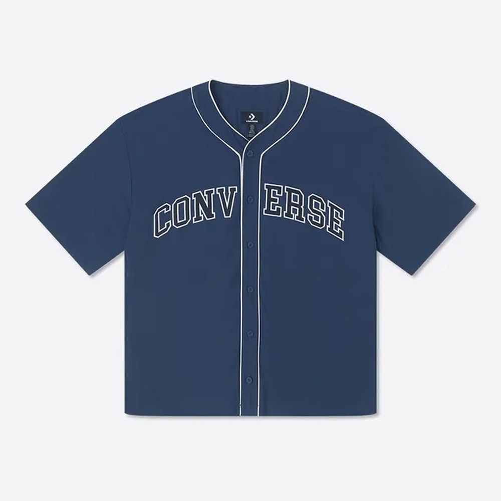 CONVERSE BASEBALL SHIRT 短袖上衣 男 藍色_10027220-A02