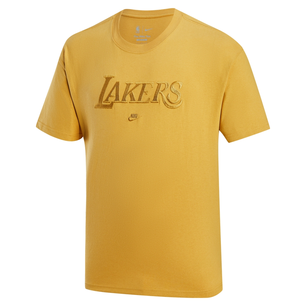 Nike AS LAL M NK CTS PRM ESS SS TEE 男短袖上衣-黃-FJ0572725