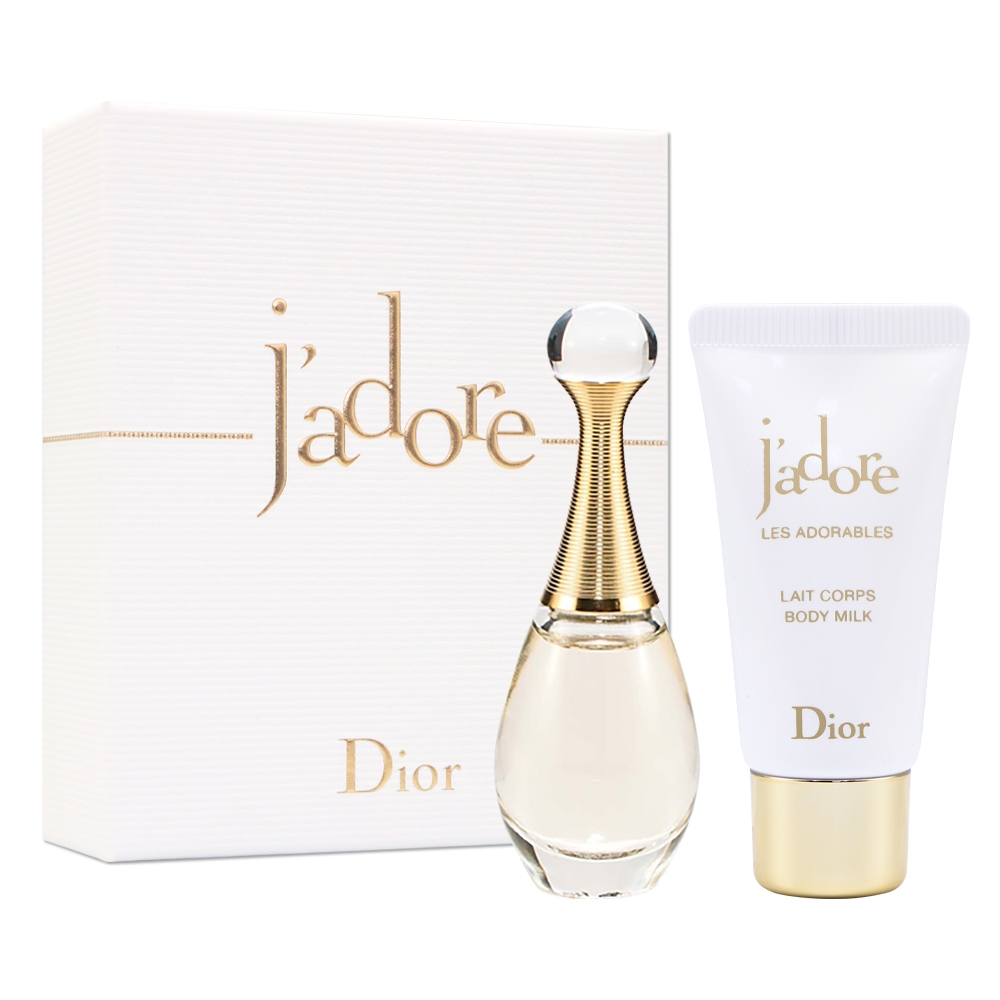 Dior 迪奧 J'adore 香氛潤膚精巧禮盒 (小香5ml+澄淨潤膚乳20ml)