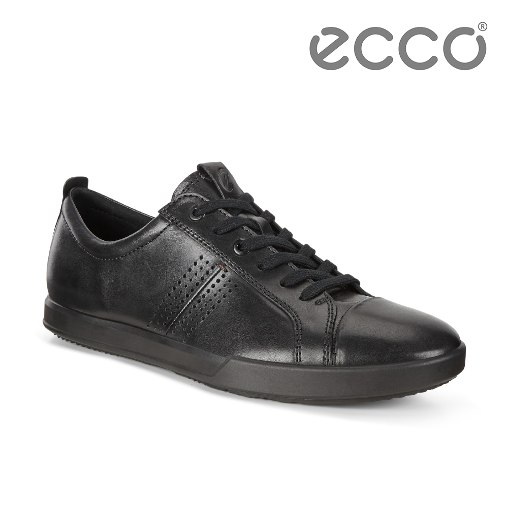 ECCO COLLIN 2.0 單色綁帶休閒鞋 男-黑