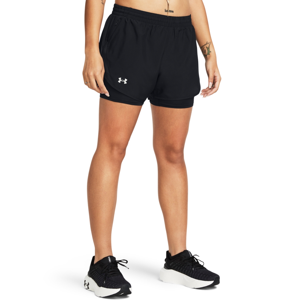 【UNDER ARMOUR】女 Fly By 2in1 短褲_1382440-001