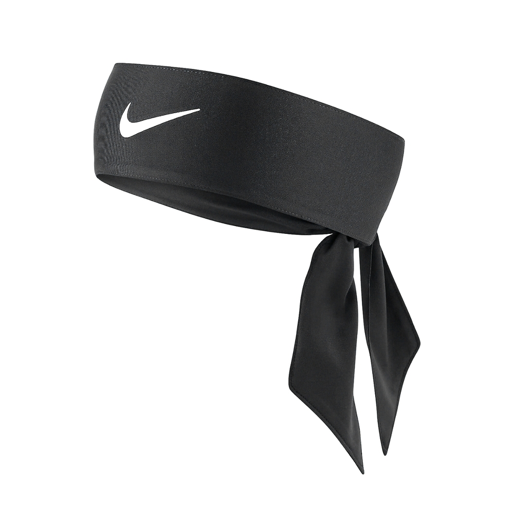 Nike 頭帶 Dri-FIT 黑 白 吸濕 快乾 排汗 可調 綁帶 百搭 運動 頭巾 N100214601-0OS