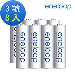 日本Panasonic國際牌eneloop低自放電充電電池組(內附3號8入)