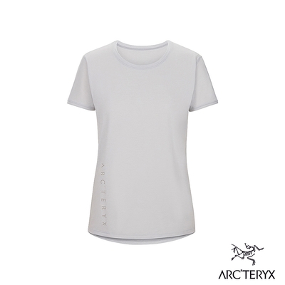 Arcteryx 始祖鳥 女 Taema 快乾短袖圓領衫 空氣雜灰/土褐