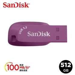 SanDisk Ultra Shift USB 3.2 隨身碟薄暮紫512GB(公司