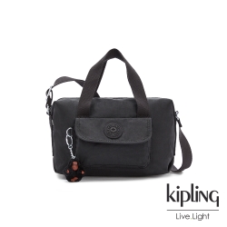 Kipling 質感黑波士頓手提兩用包-BRYNNE