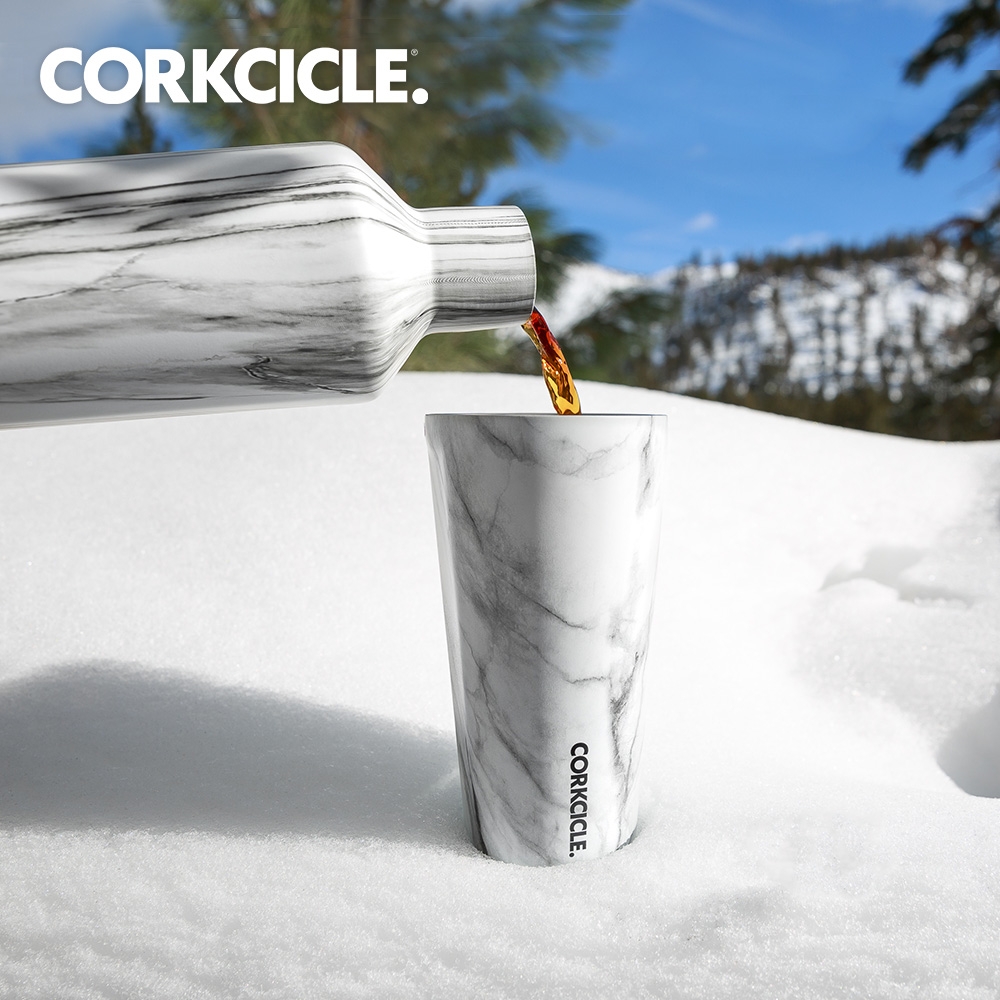 美國CORKCICLE Origins系列三層真空易口瓶/保溫瓶475ml-大理石紋