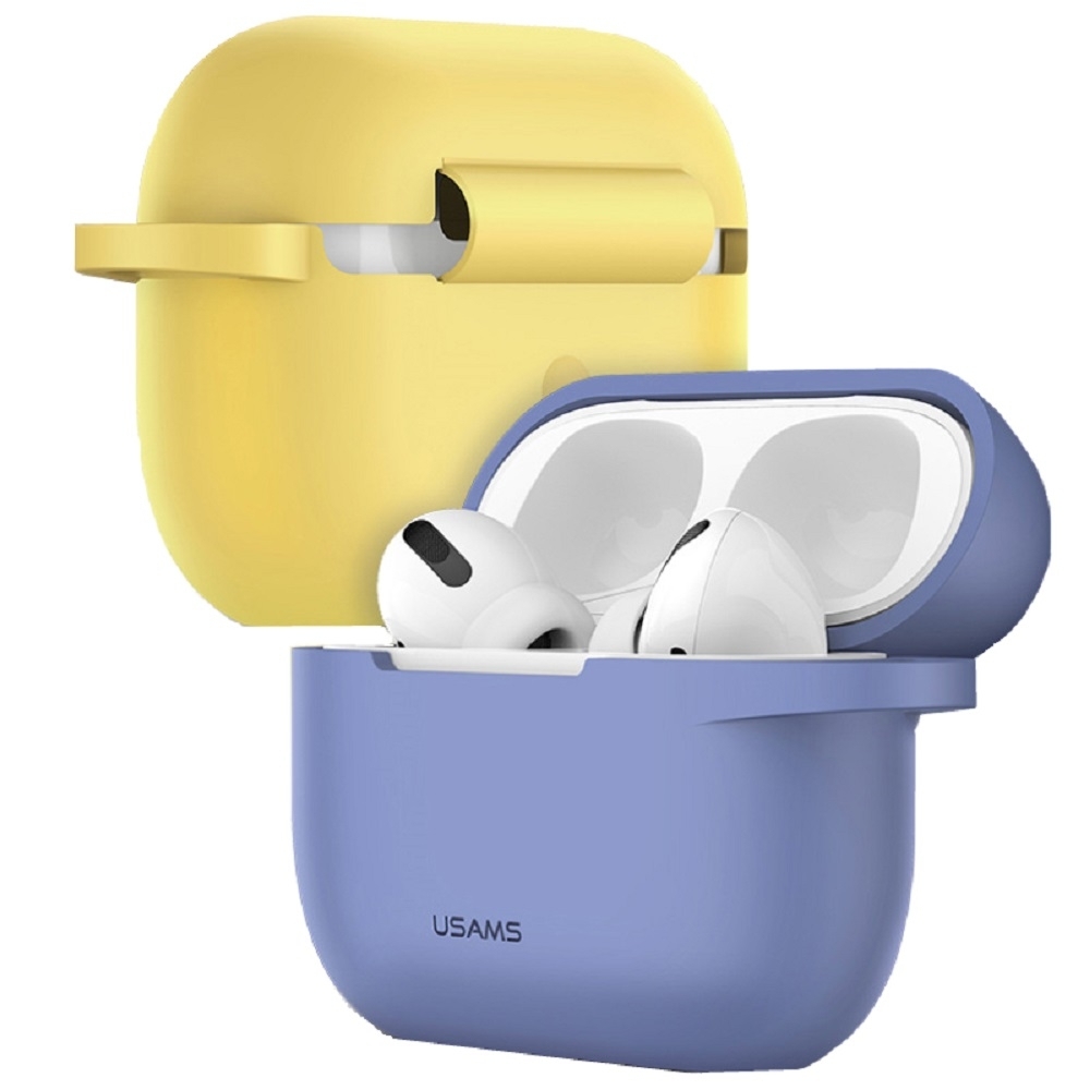 【USAMS】AirPods Pro藍牙耳機矽膠保護套-BH568 (多色任選)