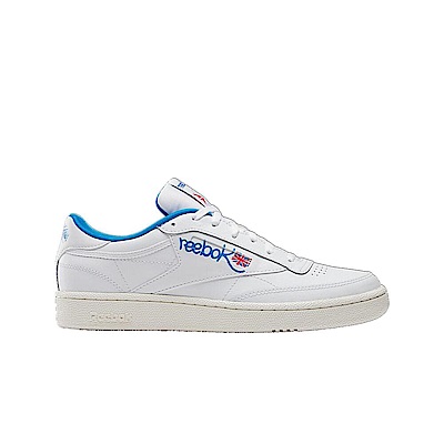 Reebok Club C 85 [100074476] 男女 休閒鞋 運動 經典 網球鞋 皮革 簡約 百搭 白 水藍