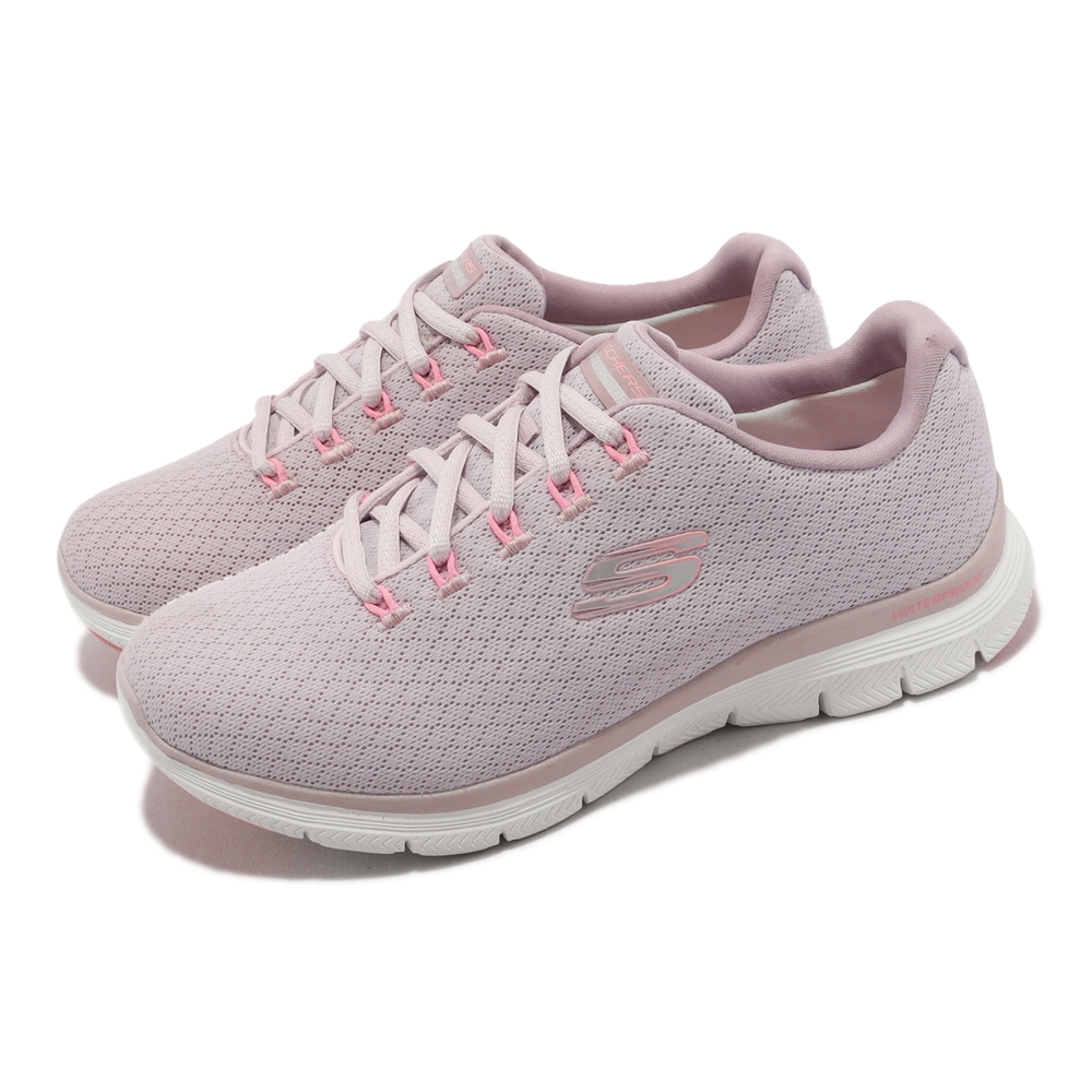 Skechers 休閒鞋 Flex Appeal 4-Coated Fidelity 女鞋 粉紫 記憶鞋墊 防水 149298ROS