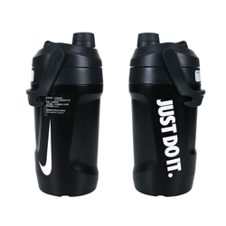 NIKE FUEL JUG大口徑霸水壺40OZ-健身 運動水壺 1180ML N100311005840 黑白