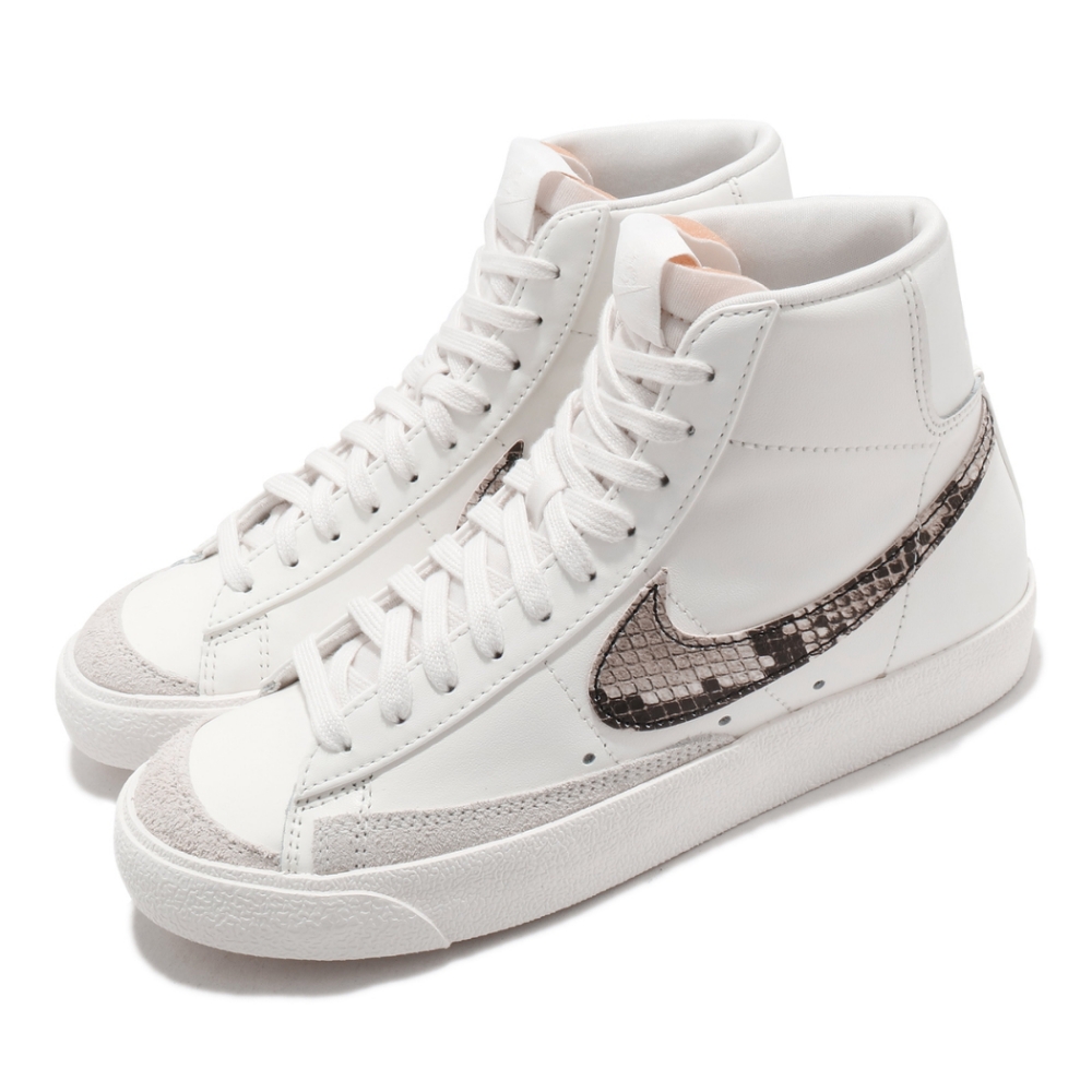 Nike 休閒鞋 Blazer Mid 77 SE 運動 女鞋 基本款 簡約 蛇紋 舒適 球鞋 穿搭 白 黑 DA8736100