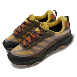 Merrell 戶外鞋 Moab Speed GTX 男鞋 防水 緩衝 彈性 透氣 耐磨 黃金大底 黃 黑 ML066973