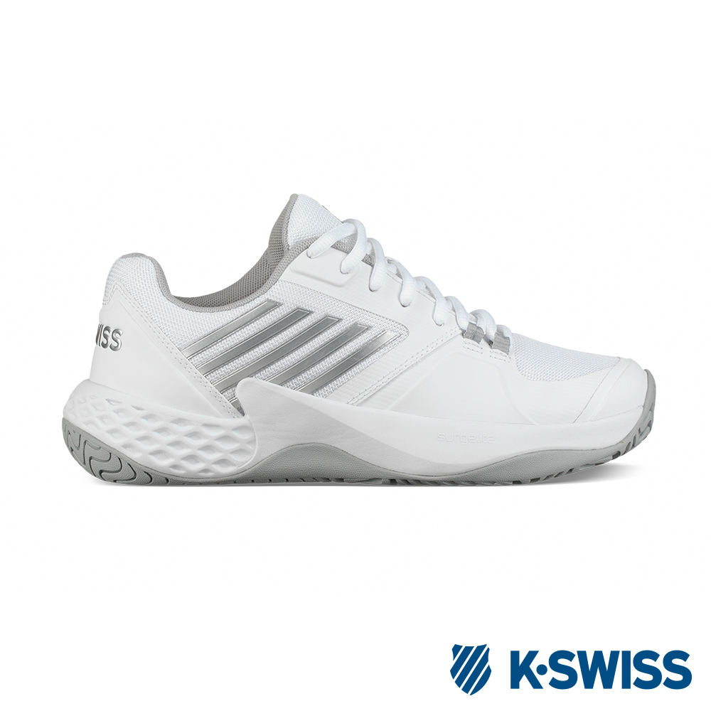 K-SWISS Aero Court輕量網球鞋-女-白/銀 