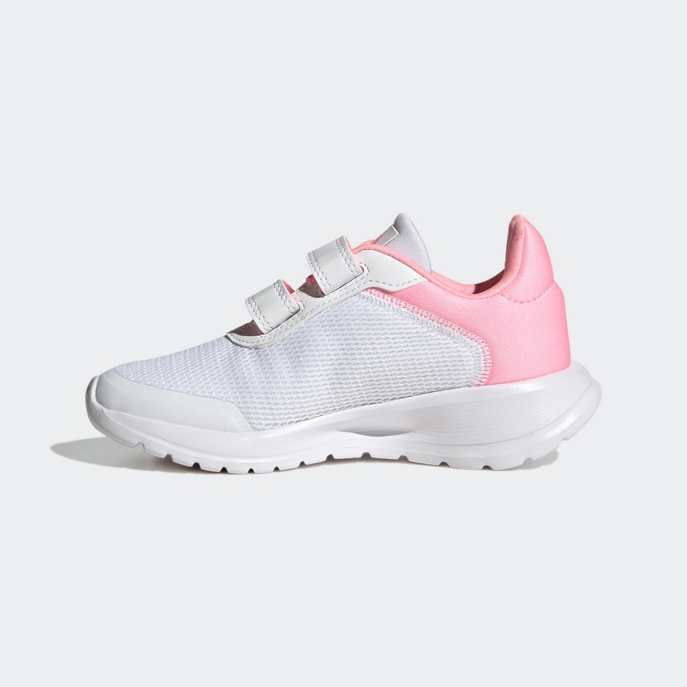 ADIDAS Tensaur Run 2.0 CF K 男女大童慢跑鞋-白粉-H06380