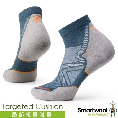 【SmartWool】女 美麗諾羊毛 Merino Wool 機能跑步局部輕量減震低筒襪(2雙入)_SW001675-G74 暮光藍