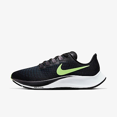 Nike Air Zoom Pegasus 37 [BQ9646-001] 男鞋 慢跑 運動 休閒 輕量 緩衝 黑 螢黃