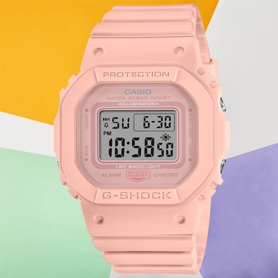 CASIO 卡西歐 G-SHOCK 潮流簡約 百搭電子腕錶 母親節 禮物 40.5mm / GMD-S5600BA-4