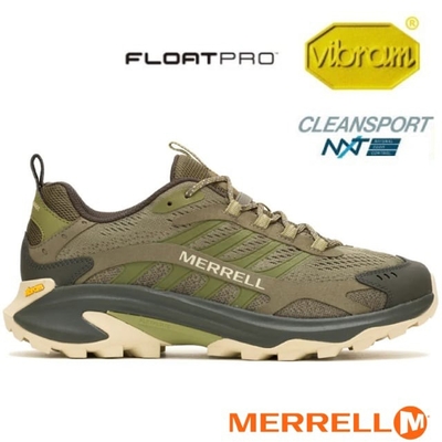 【MERRELL】男 MOAB SPEED 2 多功能透氣登山健行鞋.休閒運動鞋_ML037527 苔蘚綠