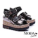 涼鞋 MODA Luxury 夏日個性鏡面條帶厚底涼鞋－古銅 product thumbnail 1
