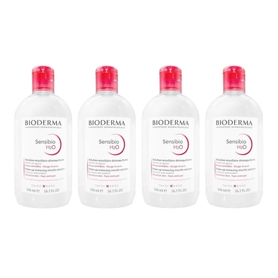 bioderma 貝膚黛瑪 舒敏高效潔膚液 H2O 500ml 四入