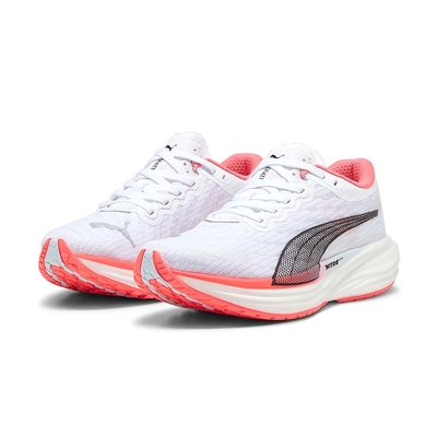 Puma Deviate Nitro 2 Wns 女白粉運動慢跑緩震訓練休閒慢跑鞋37685519